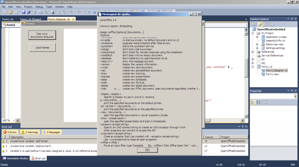 Incorporando o LibreOffice em um código LibreOffice Brasil Blog