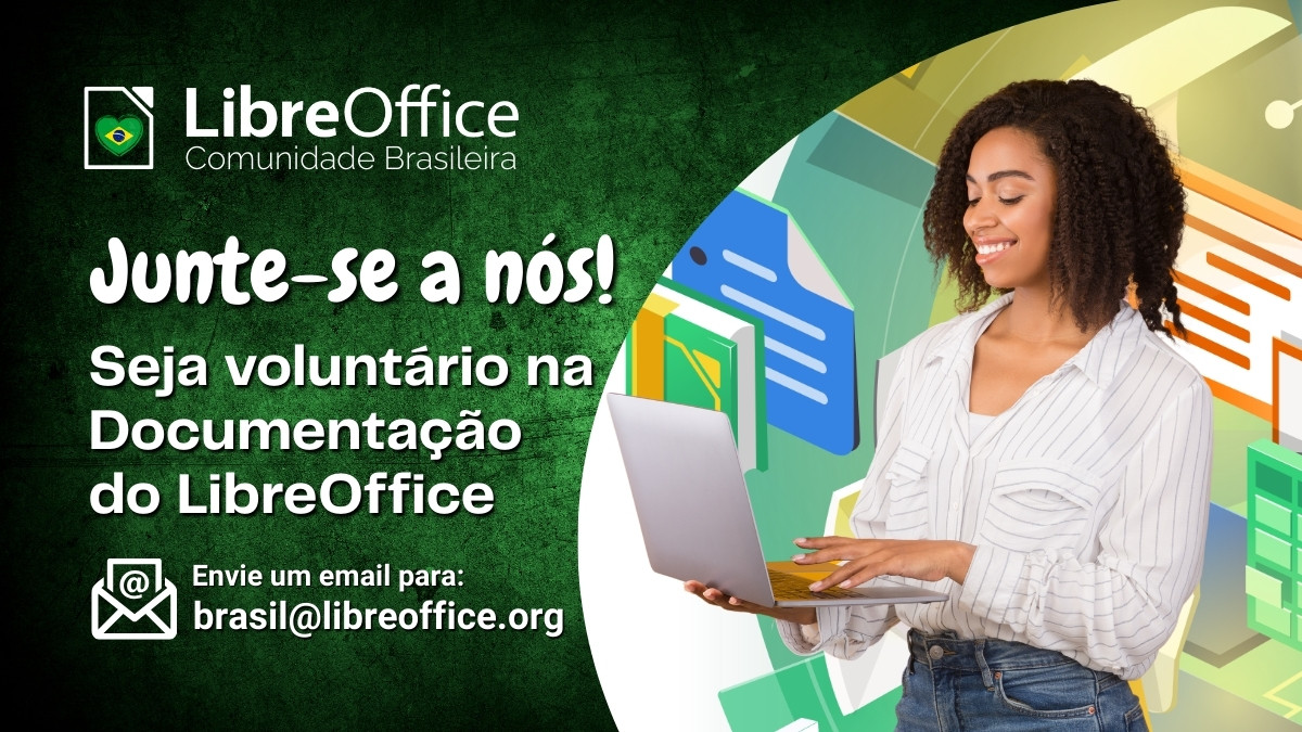 Junte-se a nós! Seja voluntário na Documentação do LibreOffice