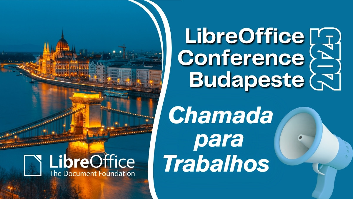 Chamada para Trabalhos – LibreOffice Conference 2025 Budapeste