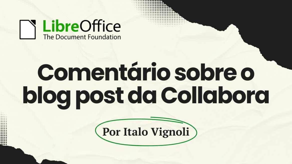 Comentário sobre o blog post da Collabora